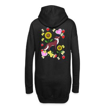 Années 80 Rétro Renard Renards Enfants Enfant Été - Sweat-shirt à capuche long Femme - noir - Dos