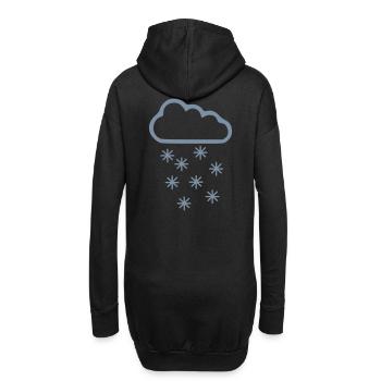 Neige - Sweat-shirt à capuche long Femme - noir - Dos