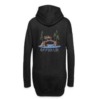 Véhicules tout-terrain - Sweat-shirt à capuche long Femme - noir - Dos
