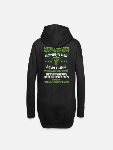 Physiotherapeutin/Physiotherapie/Physio/Geschenk - Hoodie-Kleid - Schwarz