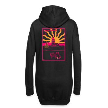 Istanbul Tour de Léandre Vibes été Boho - Sweat-shirt à capuche long Femme - noir - Dos