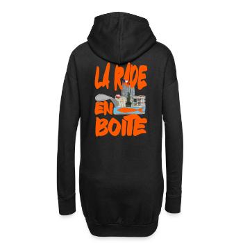 Der Hafen von Toulon in einer Dose! - Hoodie-Kleid - Schwarz - Hinten