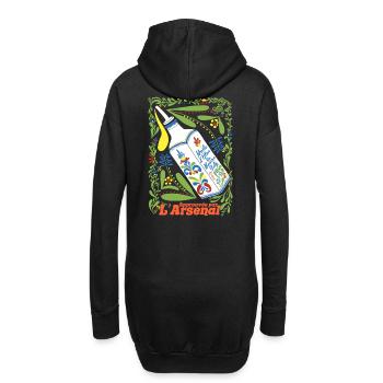 Olivenöl mit gesalzener Butter Toulon - Hoodie-Kleid - Schwarz - Hinten