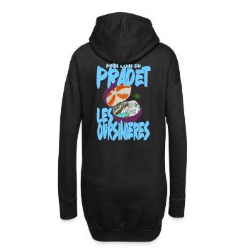 Port des Oursinières, Pradet, Var - Sweat-shirt à capuche long Femme - noir - Dos