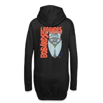 Légendes de Provence Cigale - Sweat-shirt à capuche long Femme - noir - Dos