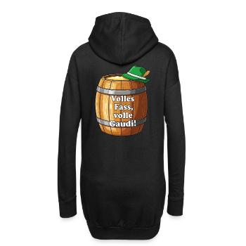 Volles Fass, volle Gaudi ! - Hoodie-Kleid - Schwarz - Hinten