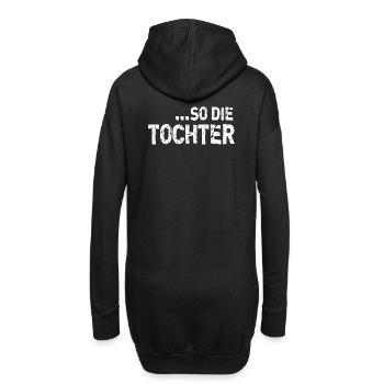 Wie die Mutter so die Tochter beste Mama Sprüche - Hoodie-Kleid - Schwarz - Hinten