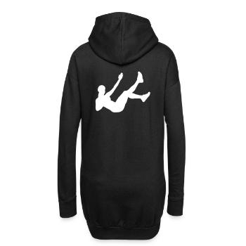 Fitness - Sweat-shirt à capuche long Femme - noir - Dos