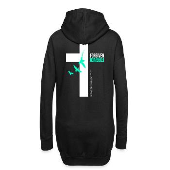 Croix Pardonnée & Oiseaux Volants - Sweat-shirt à capuche long Femme - noir - Dos