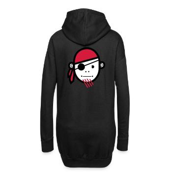Pirate - Sweat-shirt à capuche long Femme - noir - Dos
