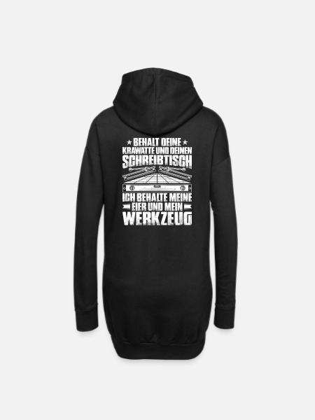 Fliesenleger Plattenleger Mosaikleger Geschenk - Hoodie-Kleid - Schwarz