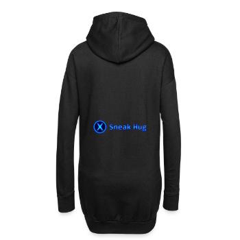 Sneak Hug / Überraschungs-Umarmung - Hoodie-Kleid - Schwarz - Hinten
