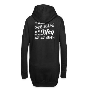 Treuer Begleiter - Hunde - Hoodie-Kleid - Schwarz - Hinten