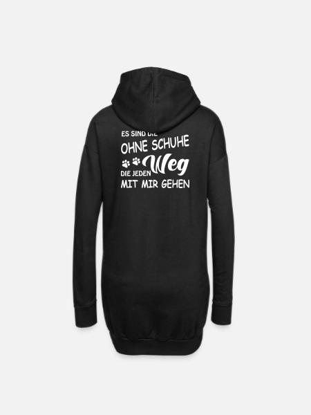 Treuer Begleiter - Hunde - Hoodie-Kleid - Schwarz