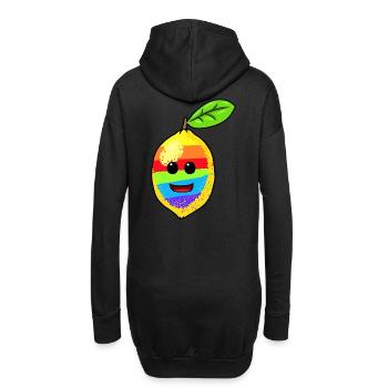 Citron LBGT Rainbow East Fruits Citrons - Sweat-shirt à capuche long Femme - noir - Dos
