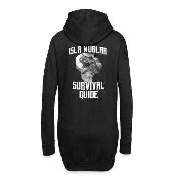 Isla Nublar - Survival Guide - Hoodie-Kleid - Schwarz - Hinten