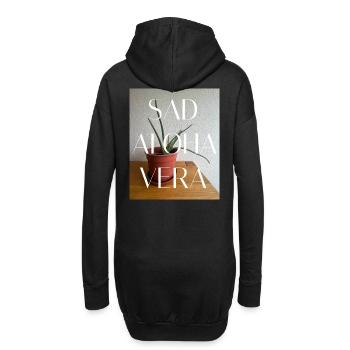 SAV-FFFFFF SAD ALOHA VERA - Hoodie-Kleid - Schwarz - Hinten