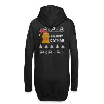 Weihnachten Ugly Christmas - Hoodie-Kleid - Schwarz - Hinten