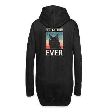 La mère de la meilleure Cat - Sweat-shirt à capuche long Femme - noir - Dos