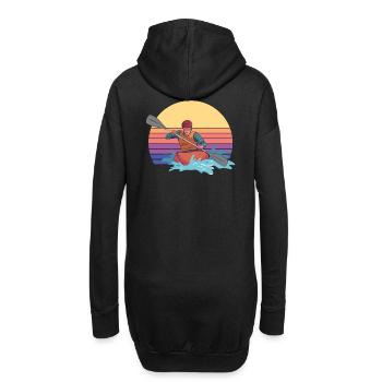 Kayaking Canoeing - Hoodie Dress - black - Back