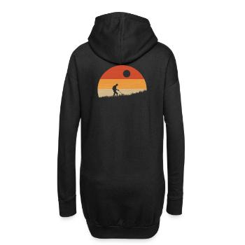 Metalldetektor Sondeln Zubehör - Hoodie-Kleid - Schwarz - Hinten