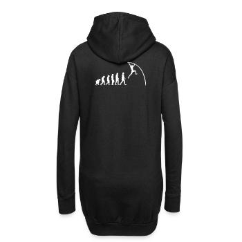 Stabhochsprung Leichtathletik Evolution - Hoodie-Kleid - Schwarz - Hinten