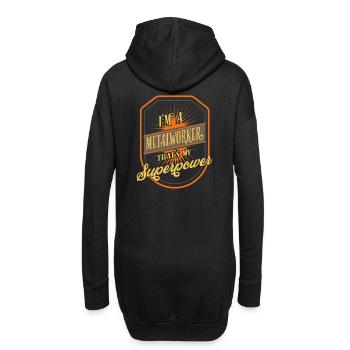 Métallurgistes Métallurgistes - Sweat-shirt à capuche long Femme - noir - Dos