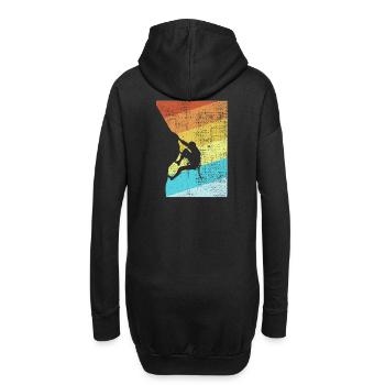 Rock Climbing - Hoodie-Kleid - Schwarz - Hinten