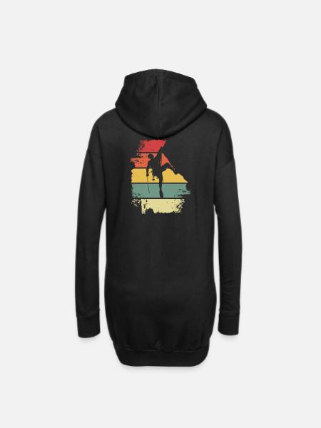 Rock Climbing - Hoodie Dress - black