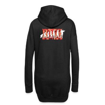 Violinist Evolution - Hoodie-Kleid - Schwarz - Hinten