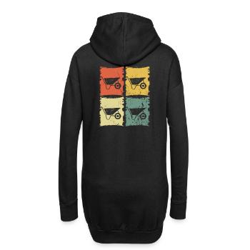 Schubkarre Gärtner - Hoodie-Kleid - Schwarz - Hinten
