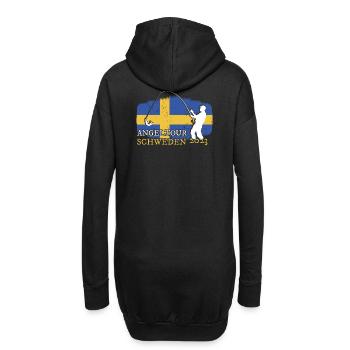 Suède Pêche 2023 - Sweat-shirt à capuche long Femme - noir - Dos