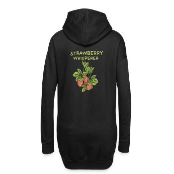 Strawberry Whisperer - Sweat-shirt à capuche long Femme - noir - Dos