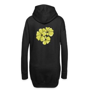 Fleuriste Fleurs Jaunes - Sweat-shirt à capuche long Femme - noir - Dos