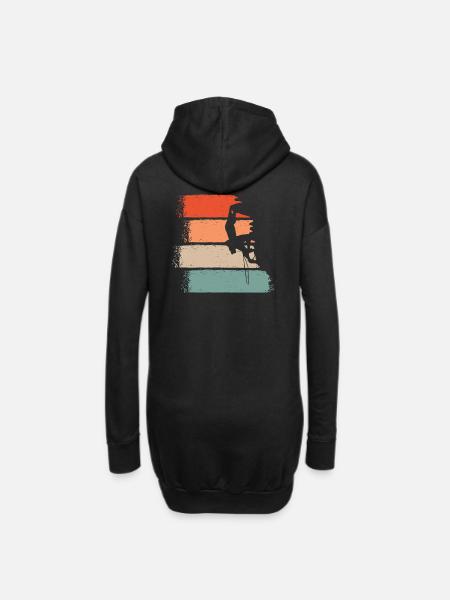 Escalade libre - Sweat-shirt à capuche long Femme - noir
