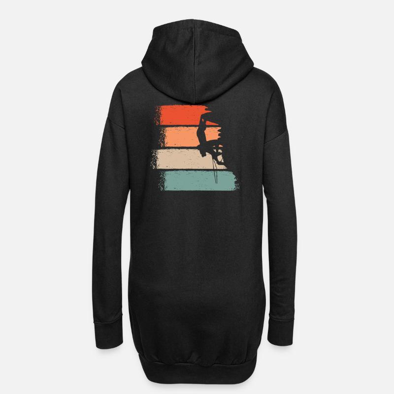 Escalade libre - Sweat-shirt à capuche long Femme - noir