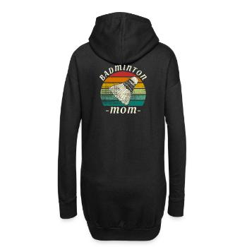 Maman de badminton - Sweat-shirt à capuche long Femme - noir - Dos