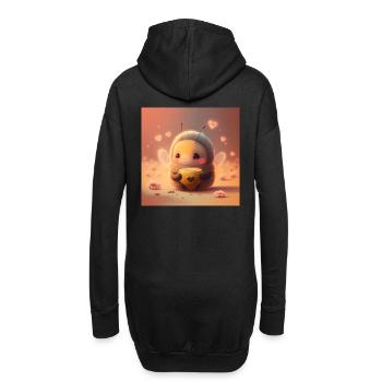 Mon bébé - Sweat-shirt à capuche long Femme - noir - Dos