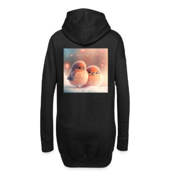 Vögle liebe - Sweat-shirt à capuche long Femme - noir - Dos