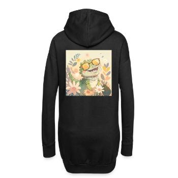 baby crocodile - Hoodie-Kleid - Schwarz - Hinten