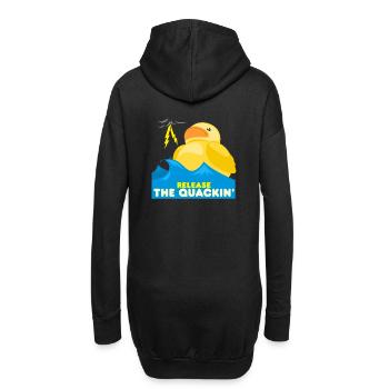 Badeente Ente Quietscheente - Hoodie-Kleid - Schwarz - Hinten
