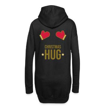 Noël Hug Gants d’hiver Cadeau - Sweat-shirt à capuche long Femme - noir - Dos