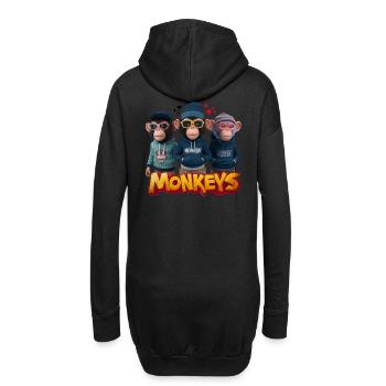 Monkeys 2 - Sweat-shirt à capuche long Femme - noir - Dos
