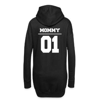 Mutter Daddy Partner Look - Daddys 01 - Hoodie-Kleid - Schwarz - Hinten
