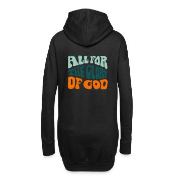 Tout pour la gloire de Dieu - UNITED - Sweat-shirt à capuche long Femme - noir - Dos