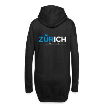 Zürich unlimited - Hoodie-Kleid - Schwarz - Hinten