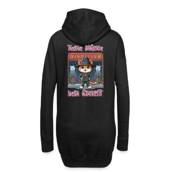 Pas de souris (argent) - pas d’entrée - Sweat-shirt à capuche long Femme - noir - Dos