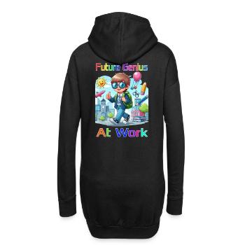 Future Genius at work - Hoodie-Kleid - Schwarz - Hinten