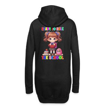 Prêt à diriger l’école - Sweat-shirt à capuche long Femme - noir - Dos