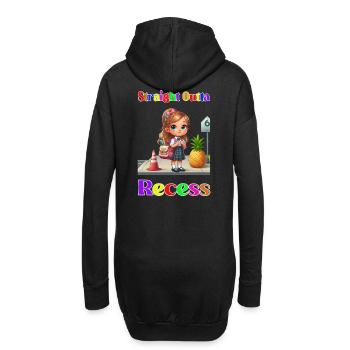 Évidement droit - Sweat-shirt à capuche long Femme - noir - Dos
